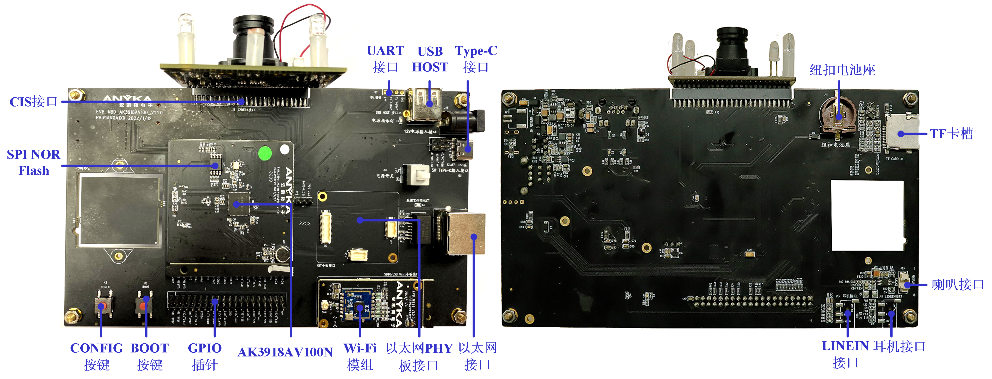 Sky39AV100开发板套件A(常供电4MP单目摄像机开发板套件) Sky39AV100开发板套件A(常供电4MP单目摄像机开发板套件)